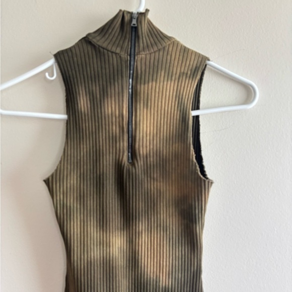 Cotton citizen Ibiza Sleeveless Tie-Dye Mini dress Dress khaki brown XS - Picture 5 of 14